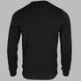 Lacoste Crew Neck Caviar Pique Accent Cotton Sweater Black