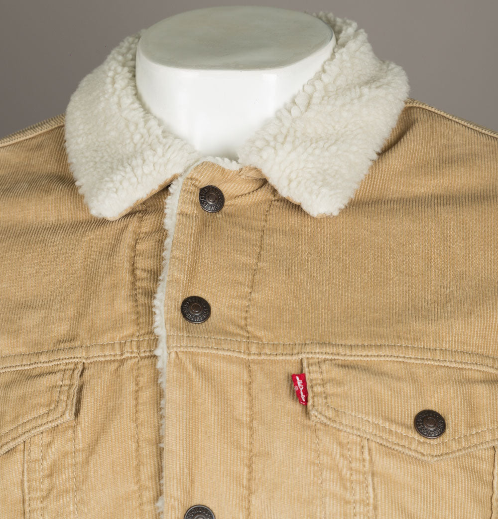 Levi's type 3 sherpa top trucker jacket chino cord