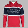 Levi's® Pieced Colour Block Hoodie Brilliant Red