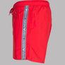 Emporio Armani Logo Taping Swim Shorts Red