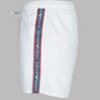 Emporio Armani Logo Taping Swim Shorts White