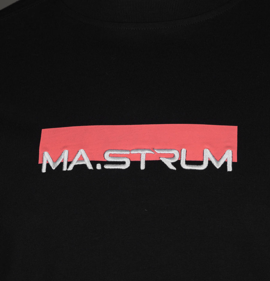 Ma.Strum Block Print T-Shirt Jet Black/Dubarry