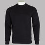 Ma.Strum Embossed Logo Sweatshirt Jet Black
