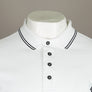 Ma.Strum L/S Jersey Polo Shirt Optic White