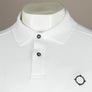 Ma.Strum LS Pique Polo Shirt Optic White