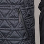 Ma.Strum Polygon Quilt Fleece Sweatshirt Jet Black