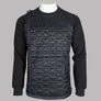 Ma.Strum Polygon Quilt Fleece Sweatshirt Jet Black