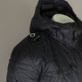 Ma.Strum Polygon Quilt Hooded Jacket Jet Black