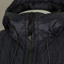 Ma.Strum Polygon Quilt Hooded Jacket Jet Black