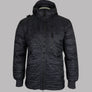 Ma.Strum Polygon Quilt Hooded Jacket Jet Black