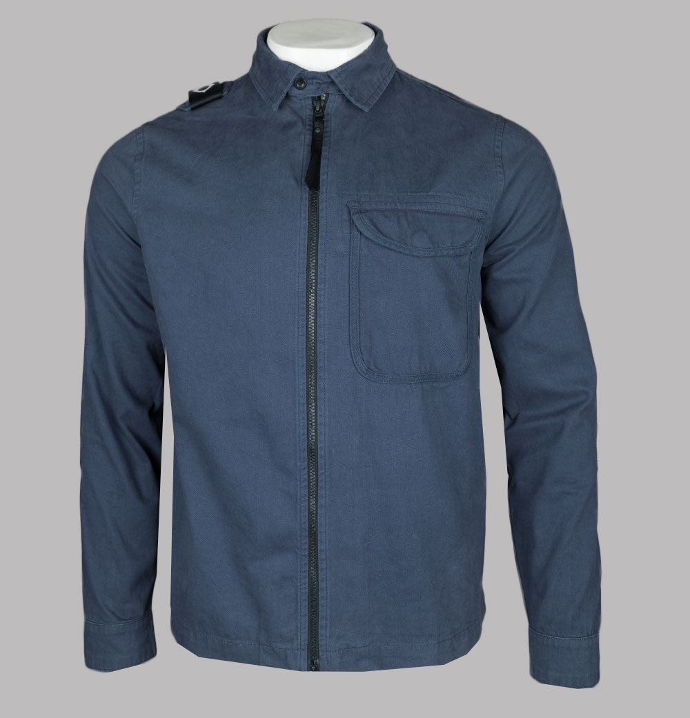 Ma strum hot sale overshirt blue