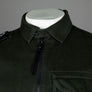 Ma.Strum Zip Front Overshirt Oil Slick