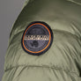 Napapijri Aerons 3 Hooded Quilted Jacket Green Lichen