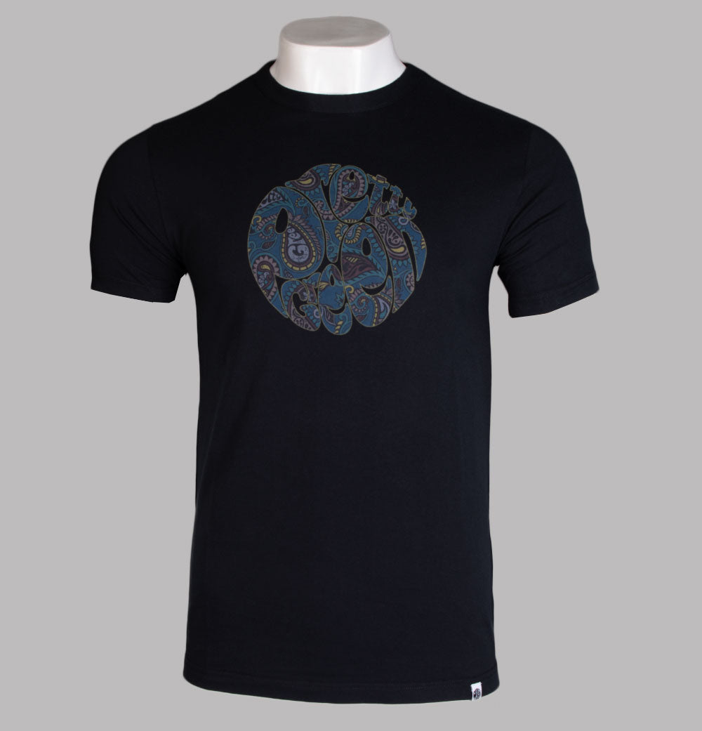 Pretty Green Alloway Paisley Logo T-Shirt Black – Bronx Clothing