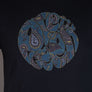 Pretty Green Alloway Paisley Logo T-Shirt Black