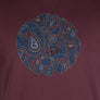 Pretty Green Alloway Paisley Logo T-Shirt Red