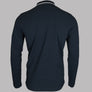 Pretty Green Barton LS Polo Shirt Navy Blue