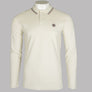 Pretty Green Barton LS Polo Shirt Stone