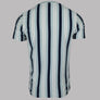 Pretty Green Capella Vertical Stripe T-Shirt Light Blue