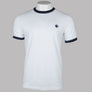 Pretty Green Epsilon Ringer T-Shirt Stone White