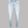Pretty Green Erwood Slim Fit Jeans Light Blue Wash