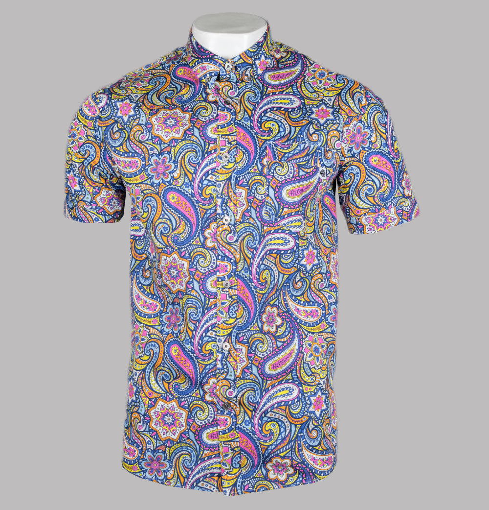 Pretty Green Festival Paisley Shirt Multi – Bronx Clothing