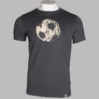 Pretty Green Football Logo T-Shirt Dark Grey Marl