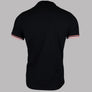 Pretty Green Hollen Stripe Jersey Polo Black