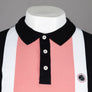 Pretty Green Hollen Stripe Jersey Polo Black