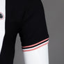 Pretty Green Hollen Stripe Jersey Polo Black