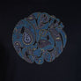 Pretty Green LS Alloway Paisley Logo T-Shirt Black
