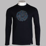 Pretty Green LS Alloway Paisley Logo T-Shirt Black