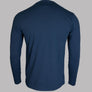 Pretty Green LS Alloway Paisley Logo T-Shirt Navy