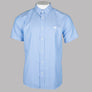 Pretty Green Oxford Short Sleeve Shirt Light Blue