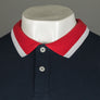 Pretty Green Tilby Pique Polo Shirt Navy Blue