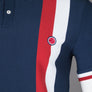 Pretty Green Tilby Stripe Polo Shirt Navy
