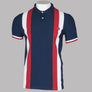 Pretty Green Tilby Stripe Polo Shirt Navy