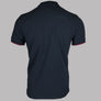 Pretty Green Tilby Vertical Stripe Polo Shirt Navy Blue