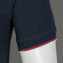 Pretty Green Tilby Vertical Stripe Polo Shirt Navy Blue