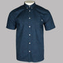 Pretty Green Tonal Paisley Shirt Navy
