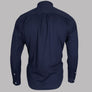 Pretty Green Classic Fit Garment Dye Shirt Navy
