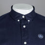Pretty Green Classic Fit Garment Dye Shirt Navy