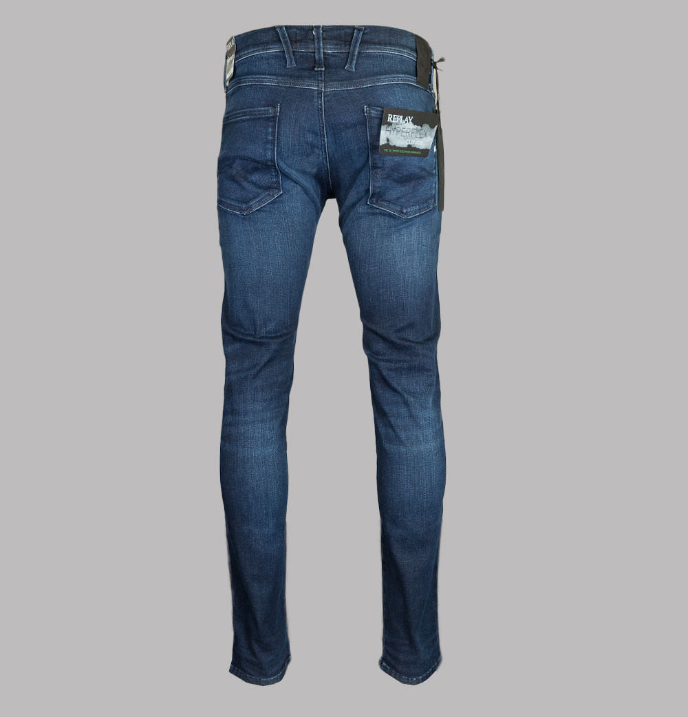 Replay Anbass Slim Fit Hyperflex Clouds Jeans Indigo – Bronx Clothing