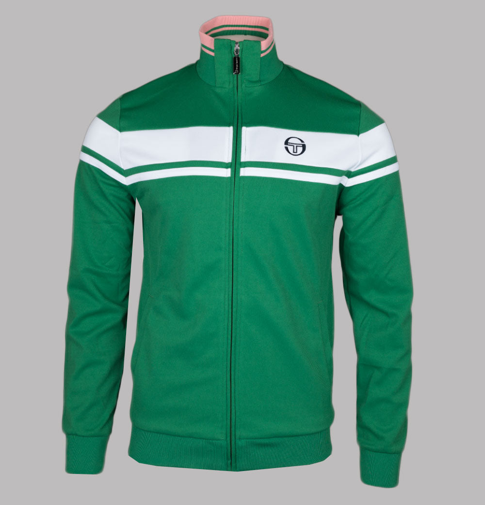 Green and on sale white tracksuit top