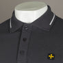 Terrace Cult Pique Polo Shirt Magnet Grey