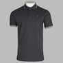Terrace Cult Pique Polo Shirt Magnet Grey