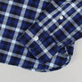 Fred Perry Herringbone Gingham Shirt Mid Blue