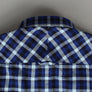 Fred Perry Herringbone Gingham Shirt Mid Blue