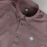Pretty Green Oldbury Oxford Shirt Burgundy