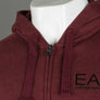 EA7 Full Zip Hooded Sweatshirt Burgundy